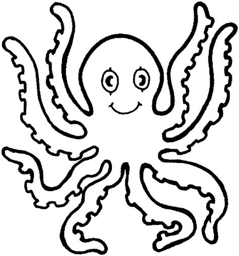 printable octopus coloring pages  kids