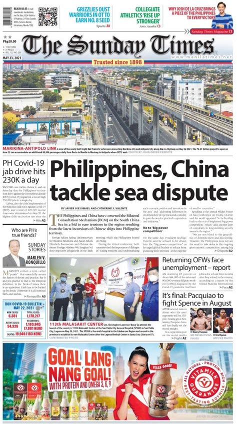 manila times front page today today  front page