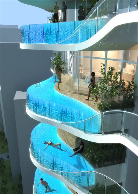 hong kong architects create pool   sky multifamily