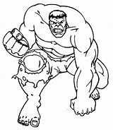 Hulk Colorir sketch template