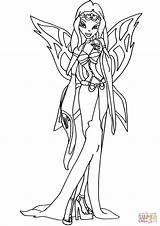 Winx Morgana Club Coloring Pages Bw Elfkena Sophix Deviantart Printable Fairies Drawings Drawing Template Categories sketch template