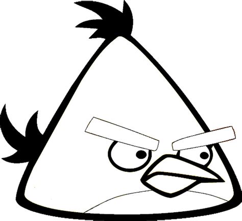 white angry bird coloring pages
