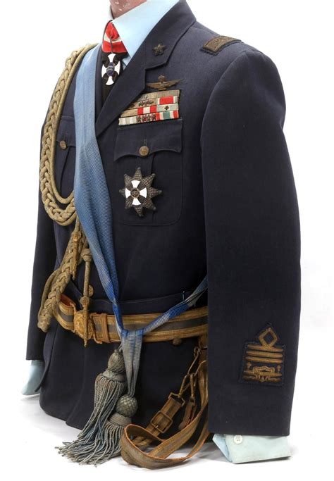 Wwii Italian Air Force General Uniform With Sword