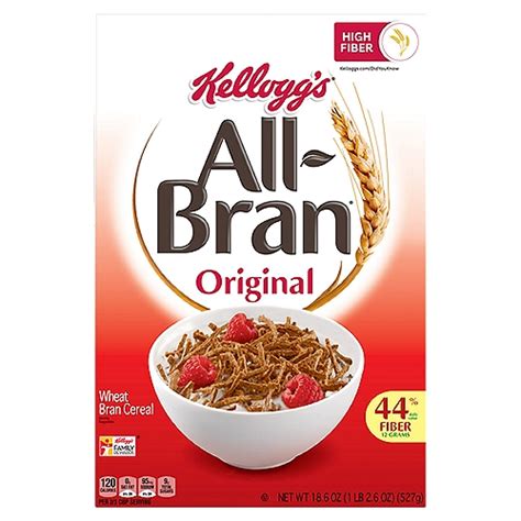 kelloggs  bran original wheat bran cereal  oz