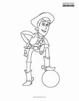 Woody Coloring Toy Story Pages sketch template