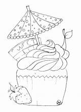 Kleurplaat Cupcake Bddesigns Coloriages Gourmandises Kleurplaten Tecido Cocinar Riscos Folhas Páginas sketch template