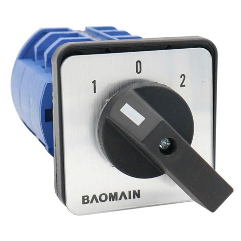 baomain universal rotary changeover switch szw     position  phase amazonin