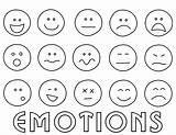 Emotions Expressions sketch template