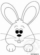 Bunny Easter Coloring Window Coloringpage Eu sketch template
