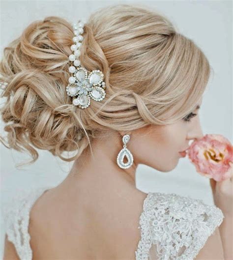 stylish bridal wedding hairstyle 2014 2015 for brides and