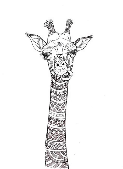 sketches  behance giraffe coloring pages animal coloring pages