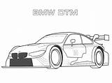 Car Coloring Race Pages Bmw Dtm sketch template