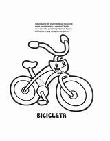 Bicicleta Coloring Para Books Transportation Preschool Pages sketch template