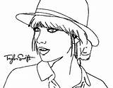 Coloring Swift Taylor Print sketch template