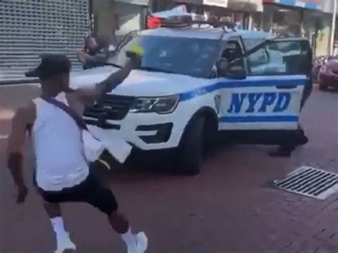 See It Nypd Water Gun Fight Gets Grins In Queens New