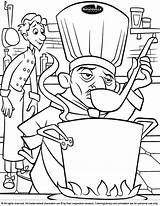 Ratatouille Coloring Pages Printable Library Chef Linguini Skinner Coloringlibrary Getdrawings 2814 sketch template