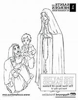 Coloring Pages Fatima Lady Collection Disney sketch template