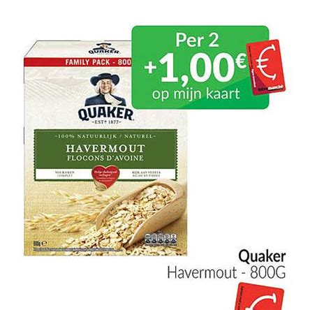 quaker havermout aanbieding bij intermarche