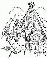 Indian Coloring Pages Indianer Adult Native Ausmalbilder Aboriginal Adults Nations First Colouring American Indians Pow Wow Americans Work Metis Color sketch template