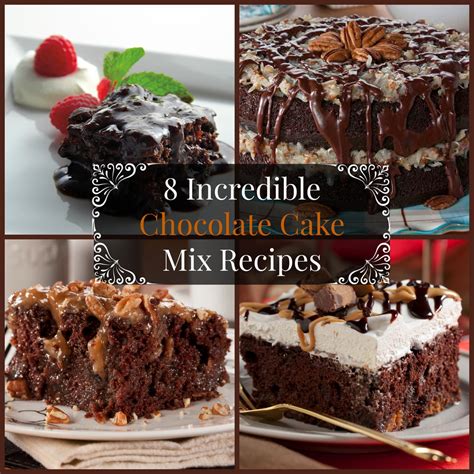 incredible chocolate cake mix recipes mrfoodcom