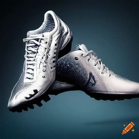 silver track shoes  athletic performance