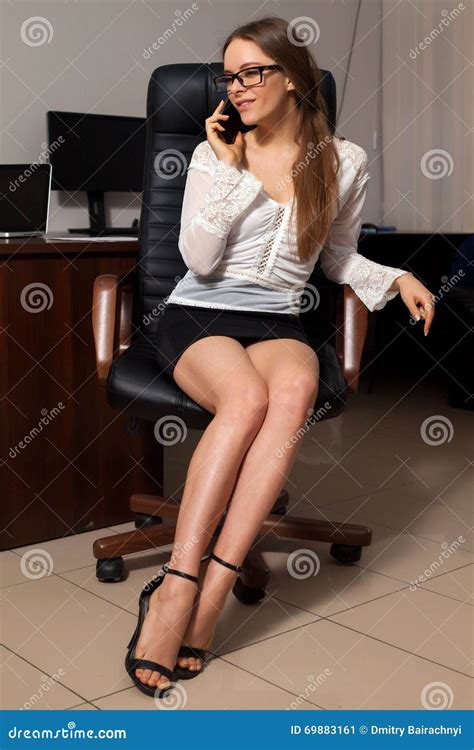 secretary works in the office stock image image of desk indoors