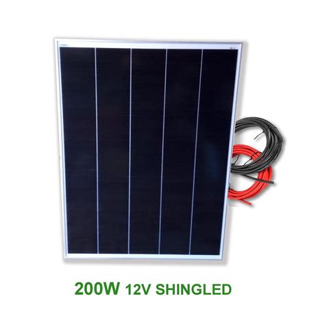 Panel Solar Monocristalino 200w 12v Cable De 5 Metros Tecnología
