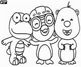 Pororo Coloring Crong Loopy sketch template