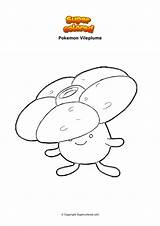 Ausmalbild Vileplume Poison Supercolored Jigglypuff Ausmalbilder sketch template