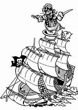 Pirate Ship Coloring Pages sketch template