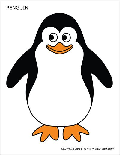 penguin  printable templates coloring pages firstpalettecom