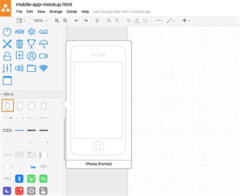 drawio  mockup  mobile apps drawio