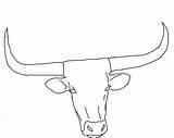 Cow Coloring Longhorn Pages Texas Head Drawing Printable Steer Face Color Cattle Clipart Bull Outline Horns Drawings Cartoon Draw Long sketch template