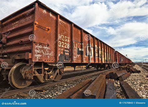 railroad cars stock image image  iron color antique