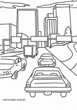 Verkehr Malvorlage Fahrzeuge Großstadt Malvorlagen sketch template