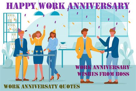 happy work anniversary memorable anniversary wishes and quotes