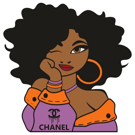 chanel girl svg chanel dripping png