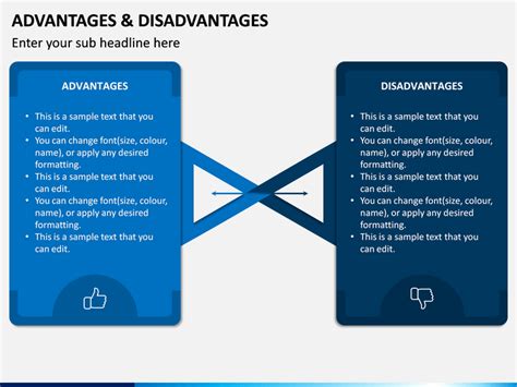 advantages disadvantages powerpoint template ppt slides