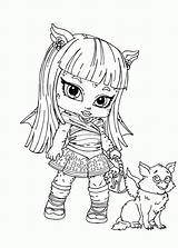Coloring Monster High Goyle Rochelle Pages sketch template