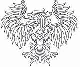 Eagle Celtic Urbanthreads Heraldry Gilded sketch template