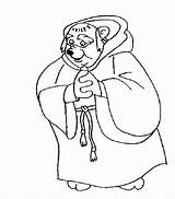 Friar Tuck Coloring Robin sketch template