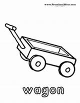 Letter Wagon Preschool Printables Coloring sketch template