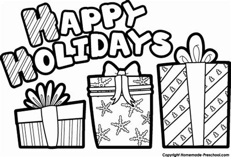 printable kids coloring printable happy holidays coloring pages