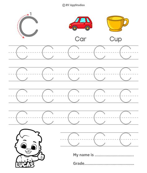 capital letter  tracing worksheet trace uppercase letter