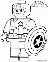 Coloring Lego Pages Superheroes Print sketch template