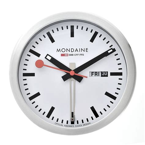 mondaine mini clock alarm