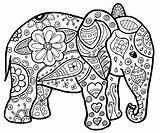 Coloring Mandala Elephant Pages Kids Colouring Adult Elefant Color Zum Colorear Printable Ausmalbild Animal Ausdrucken Sheets Ausmalen Para Mandalas Simple sketch template