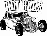 Rod Hot Coloring Rat Pages Fink Car Ratrod Template Drawing Printable Cartoon Enhance Skills Race Motor Development sketch template