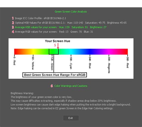 ez green screen tutorials chroma key screen color analysis