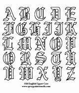 English Alphabet Old Calligraphy Letters Font Fonts Lettering Printable Stencils Block Stencil Tattoo Fancy Script Designs Tattoos Cool Upper December sketch template